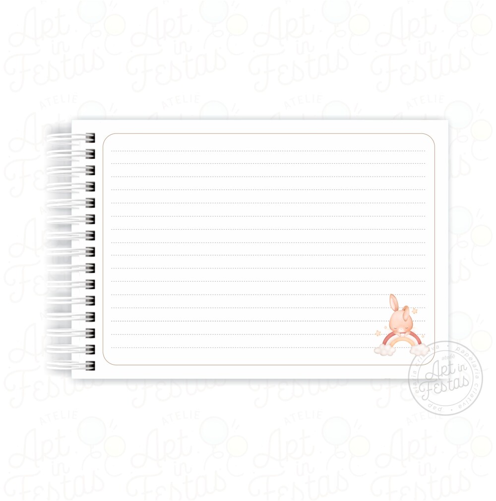 Caderno de Mensagens Coelhinho