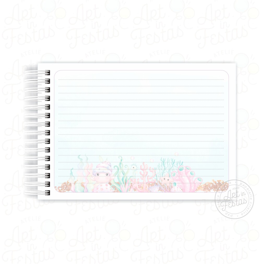 Caderno de Mensagens Fundo do Mar