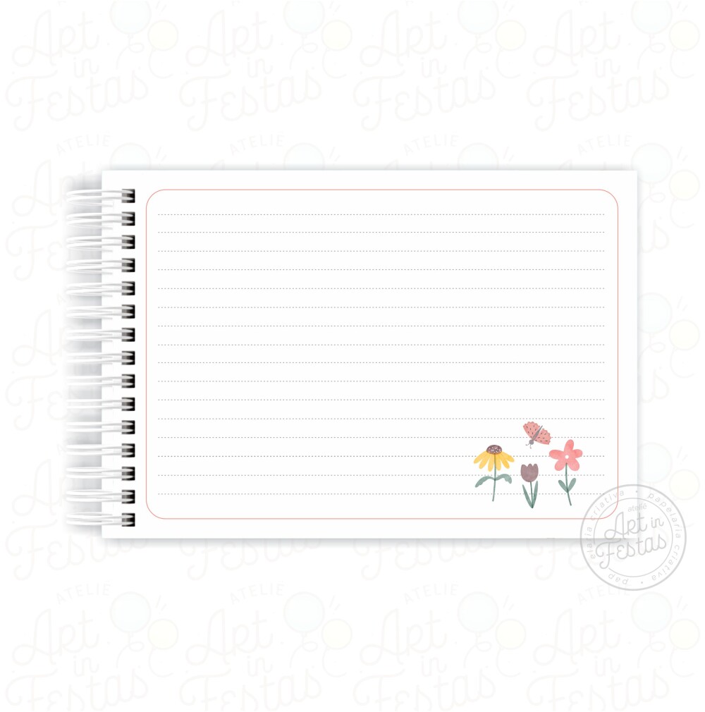 Caderno de Mensagens Arco íris