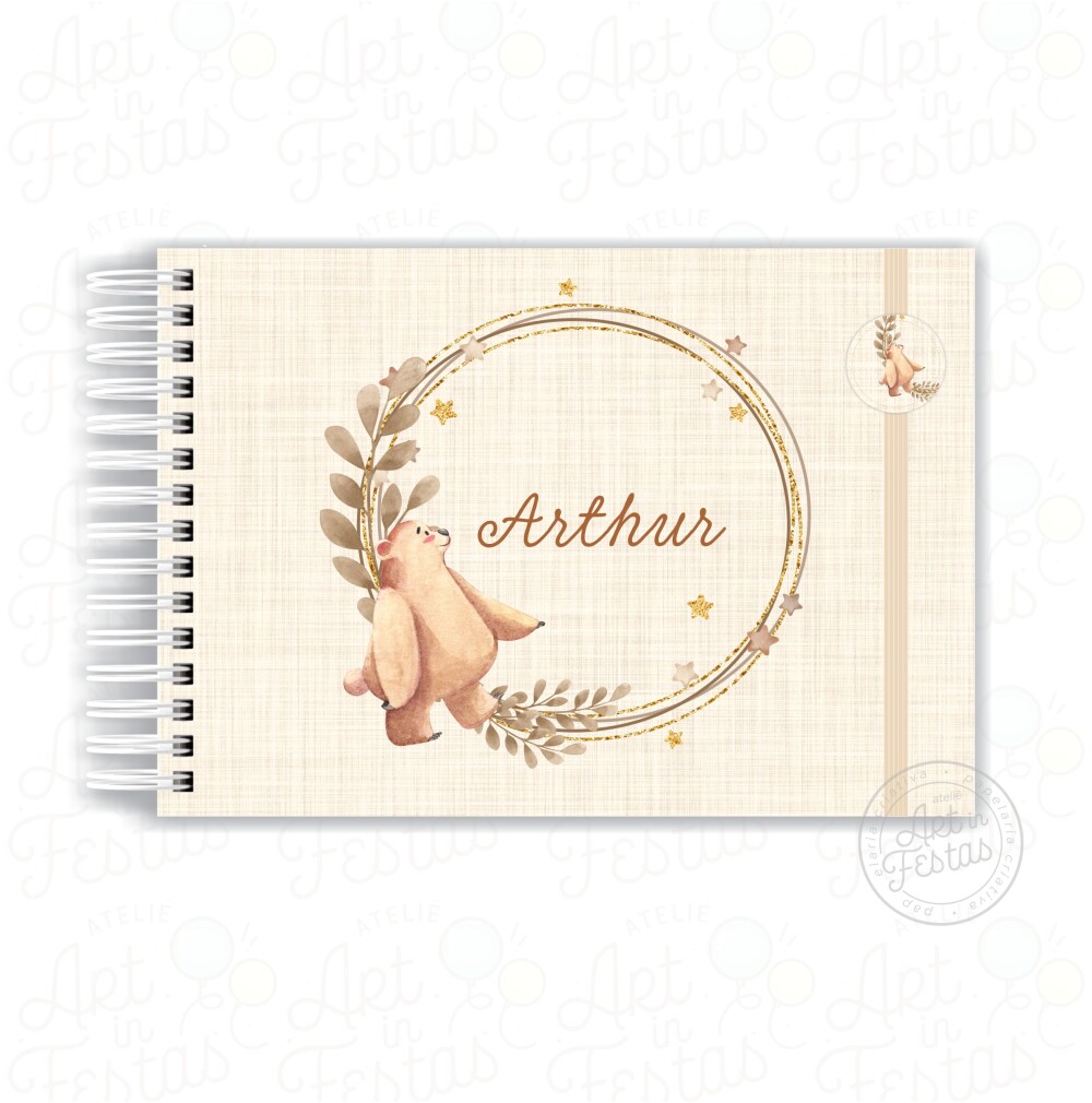 Caderno de Mensagens Meu Urso