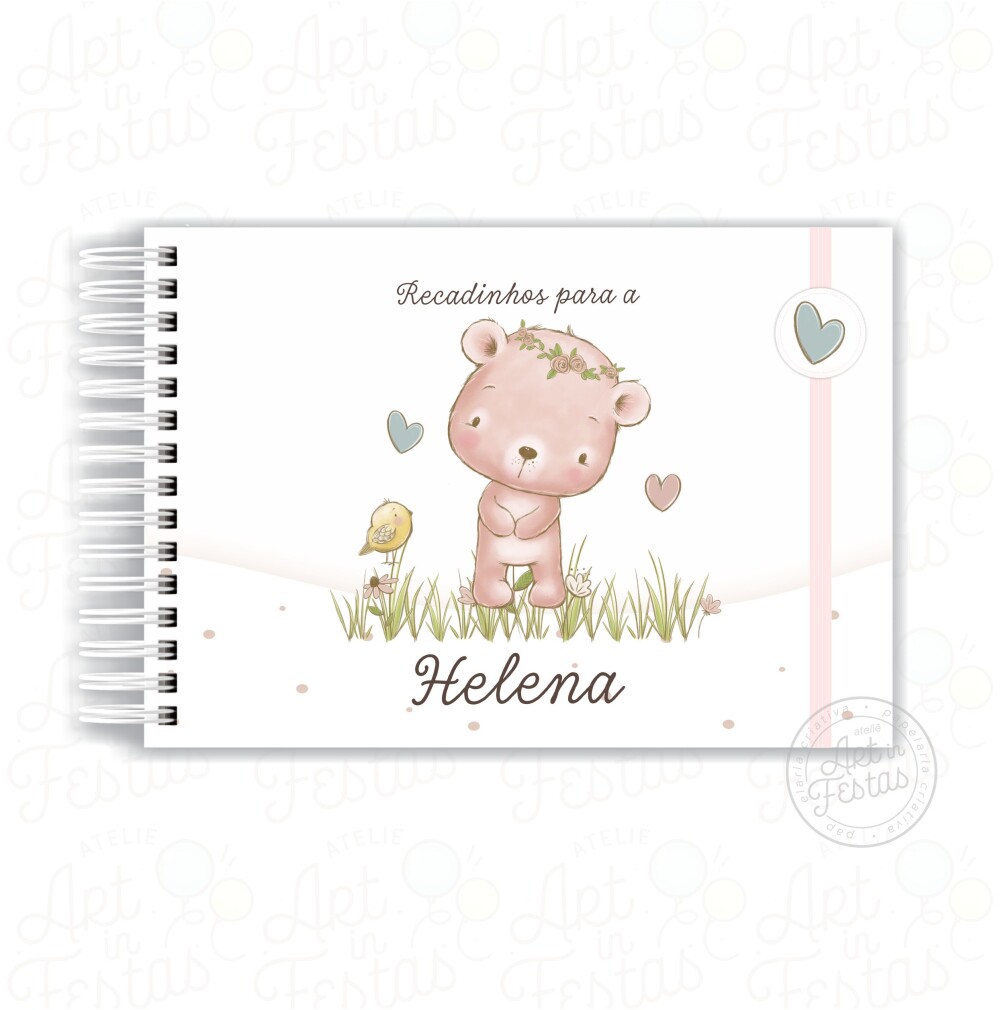 Caderno de Mensagens Ursinha