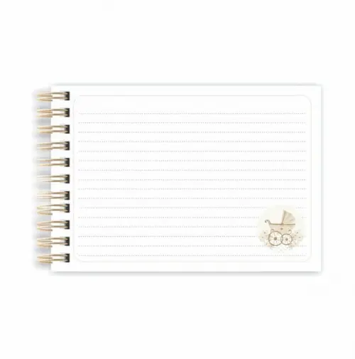 Caderno de Mensagens Bebê Menina
