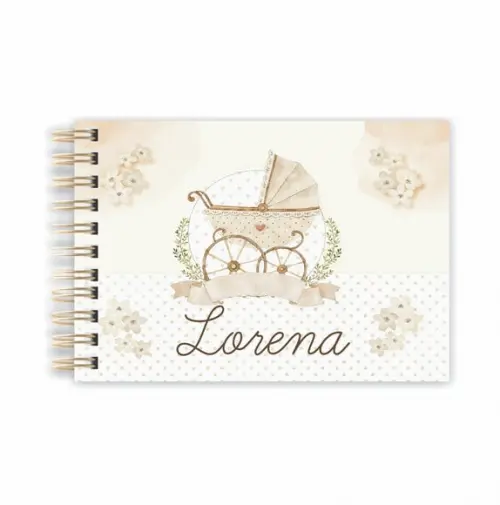Caderno de Mensagens Bebê Menina