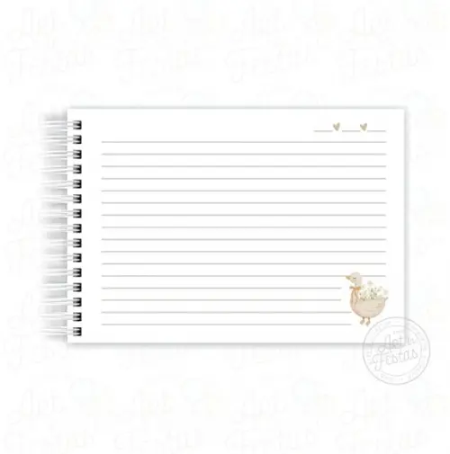 Caderno de Mensagens Baby