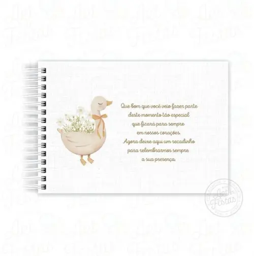 Caderno de Mensagens Baby