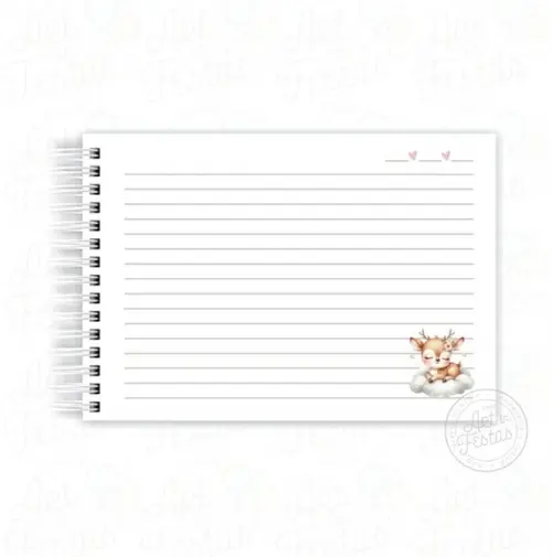 Caderno de Mensagens Menina