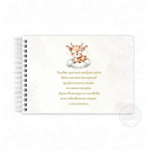 Caderno de Mensagens Menina