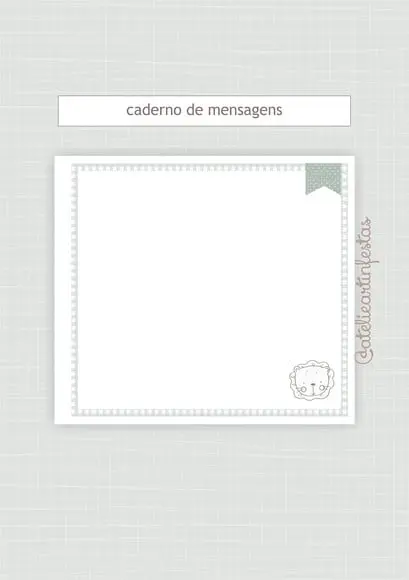 Caderno de Assinaturas e Mensagens