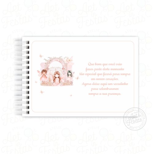 Caderno de Mensagens Fadas