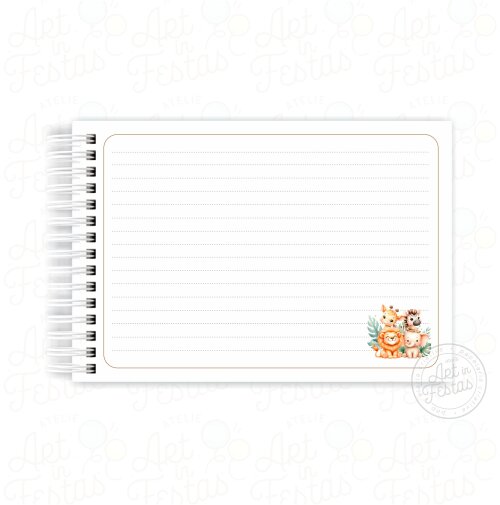 Caderno de Mensagens Safari