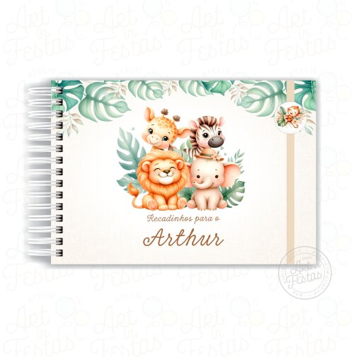 Caderno de Mensagens Safari