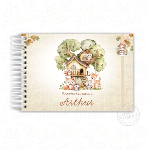 Caderno de Mensagens Bosque Menino