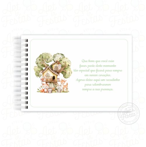 Caderno de Mensagens Bosque Menino