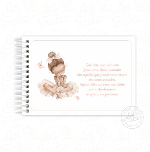 Caderno De Mensagens Bailarina