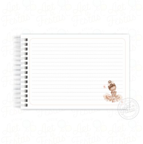 Caderno De Mensagens Bailarina