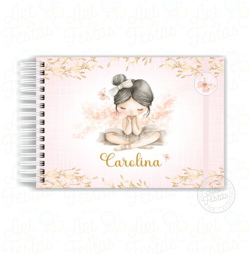 Caderno de Mensagens Bailarina