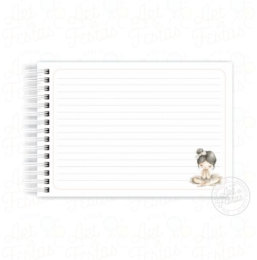 Caderno de Mensagens Bailarina