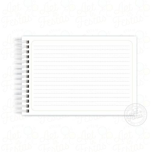 Caderno de Mensagens Verde Clean