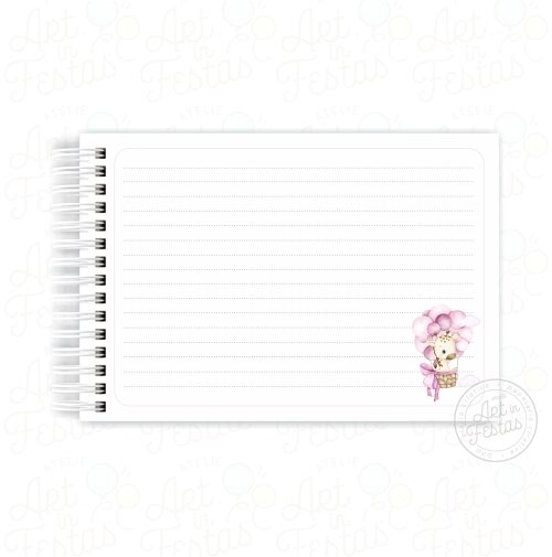 Caderno de Mensagens Girafinha