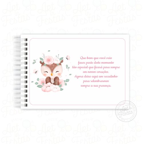 Caderno de Mensagens Corujinha