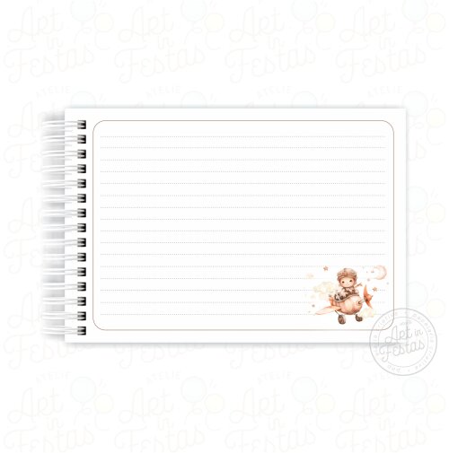 Caderno de Mensagens Menino Aviador