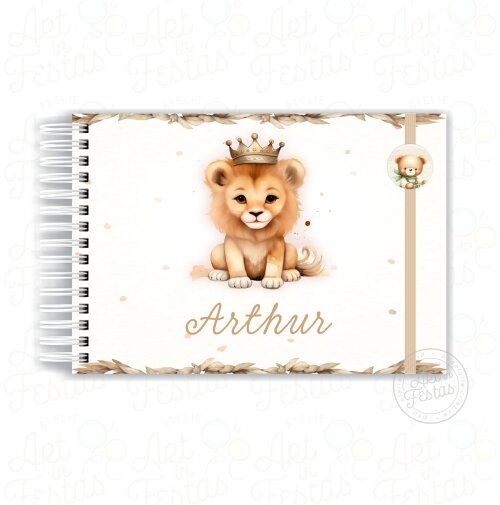 Caderno de Mensagens Rei Leão