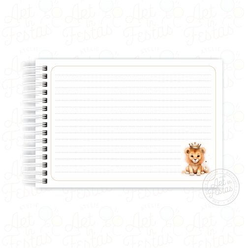 Caderno de Mensagens Rei Leão