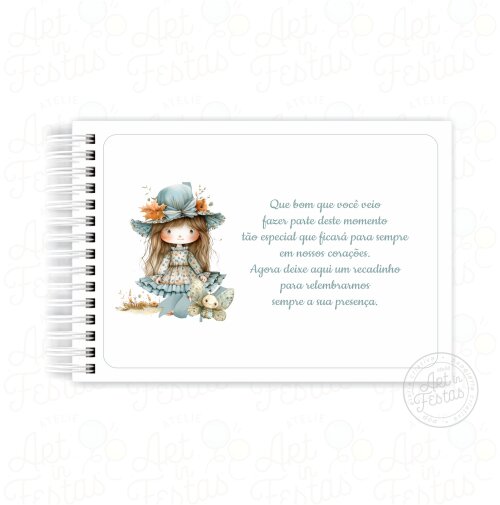 Caderno de Mensagens Bonequinha