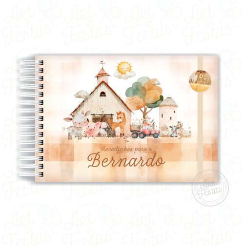 Caderno de Mensagens Fazendinha