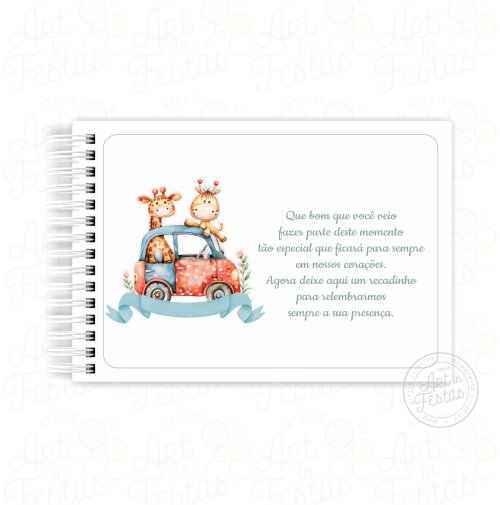 Caderno de Mensagens Girafinhas