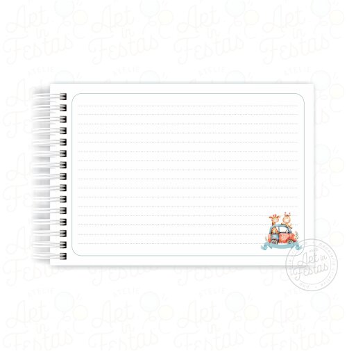 Caderno de Mensagens Girafinhas