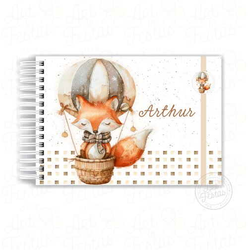 Caderno de Mensagens Raposinha Baloeira