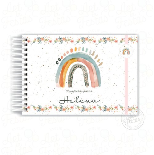 Caderno de Mensagens Arco íris