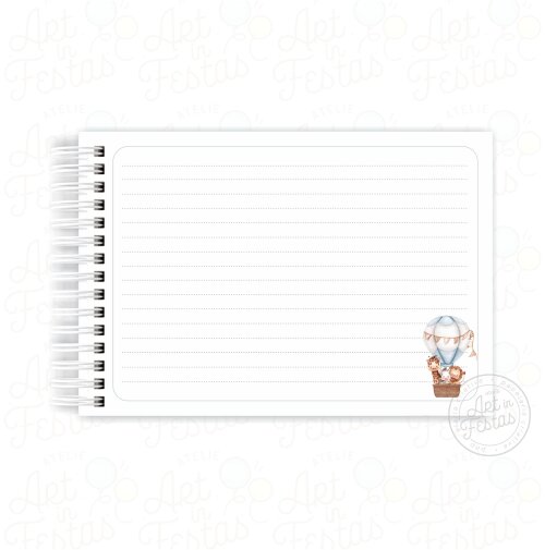 Caderno de Mensagens Safari no Balão