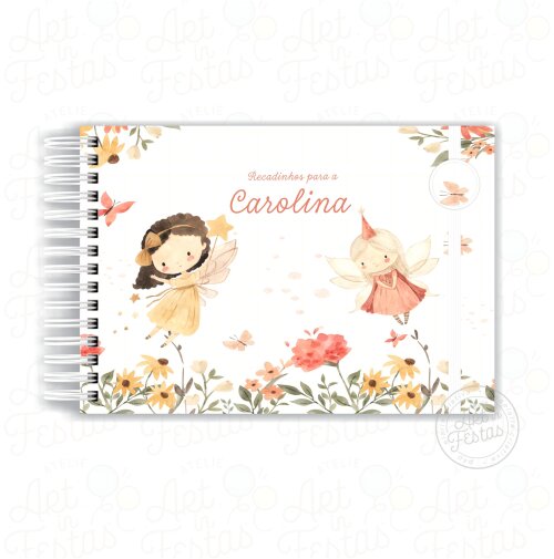 Caderno de Mensagens Fadas