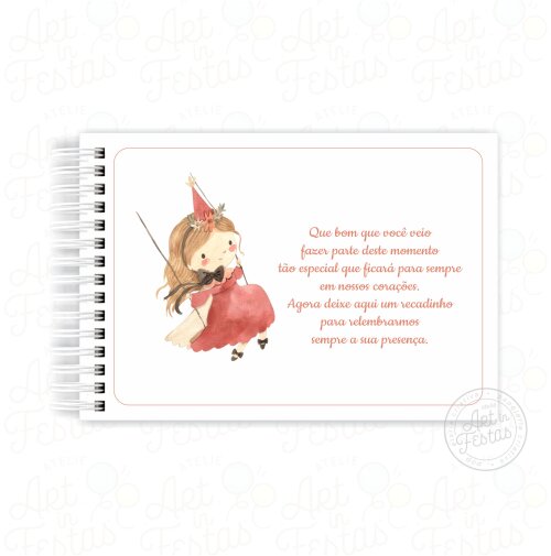 Caderno de Mensagens Fadas