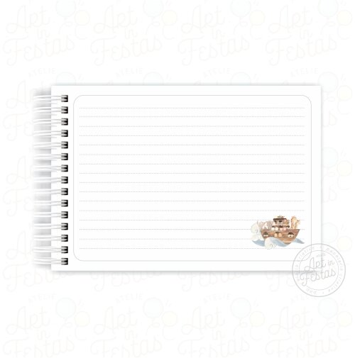 Caderno de Mensagens Arca de Noé