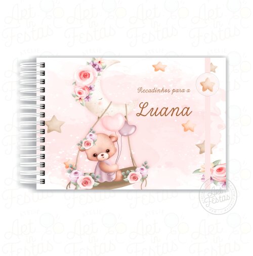 Caderno de Mensagens Ursinha Baby