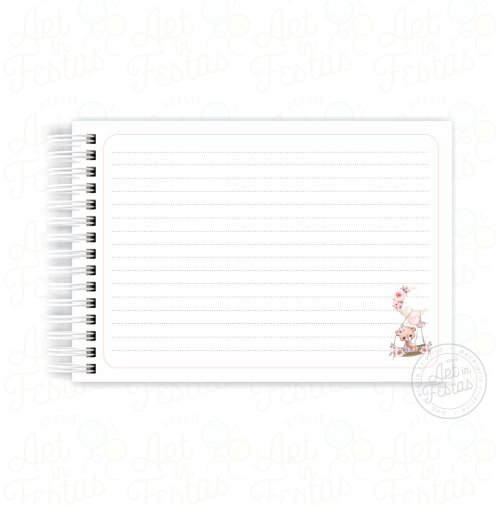 Caderno de Mensagens Ursinha Baby