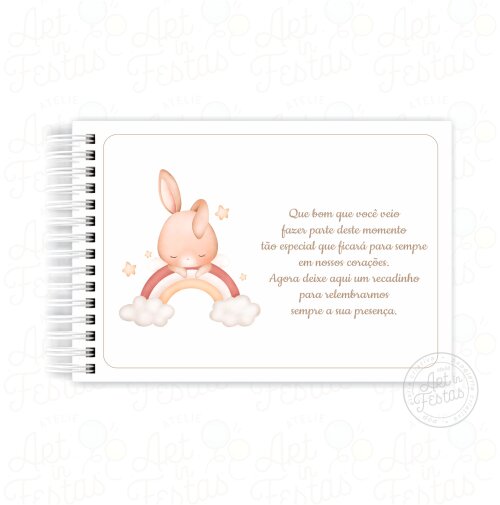 Caderno de Mensagens Coelhinho