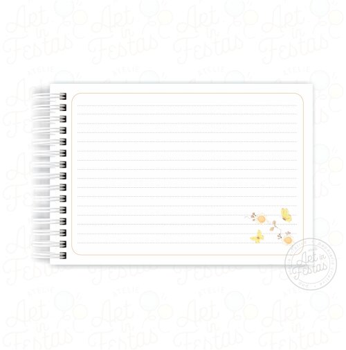 Caderno de Mensagens Floral