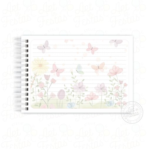Caderno de Mensagens Borboletas