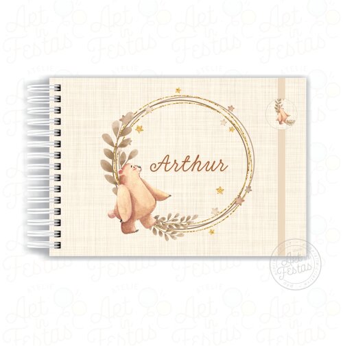 Caderno de Mensagens Meu Urso