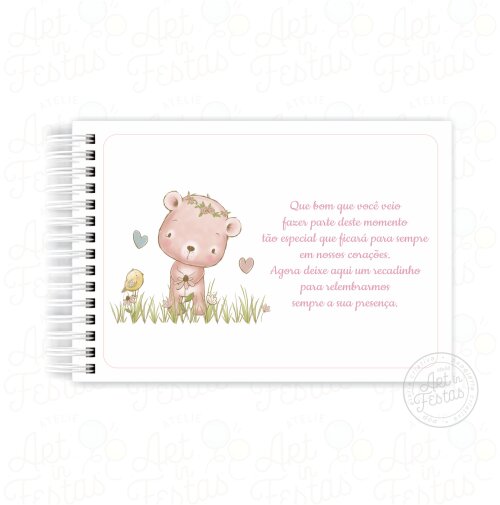Caderno de Mensagens Ursinha