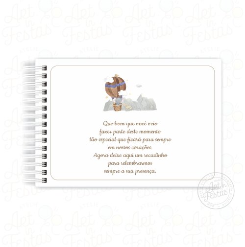 Caderno de Mensagens Ursinha - Cópia