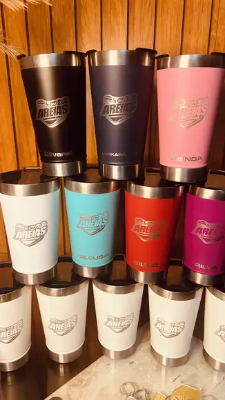 70 Copos Térmico Personalizados c/ Tampa e Abridor