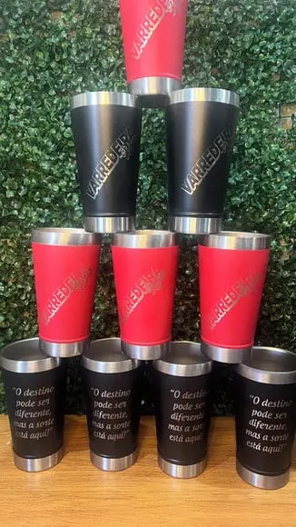 70 Copos Térmico Personalizados c/ Tampa e Abridor