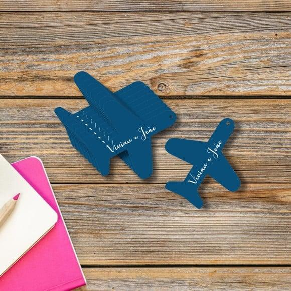 100 Tags Avião com Nome