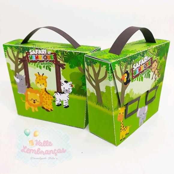 Convite Maletinha com Passaporte Baby Safari