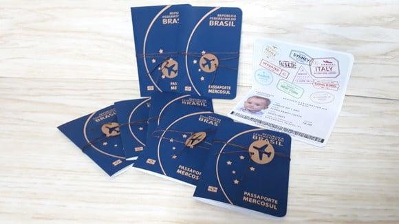 Convite Passaporte com Foto e Nome